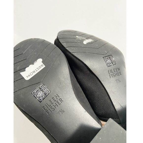 Eileen Fisher Fala Tumbled Leather Block Heel Mule size 7.5 - Picture 10 of 10